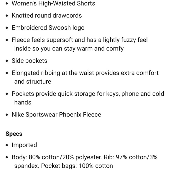 Nike Phoenix Fleece High-Waisted Loose Shorts, Size M - Picture 5 of 6